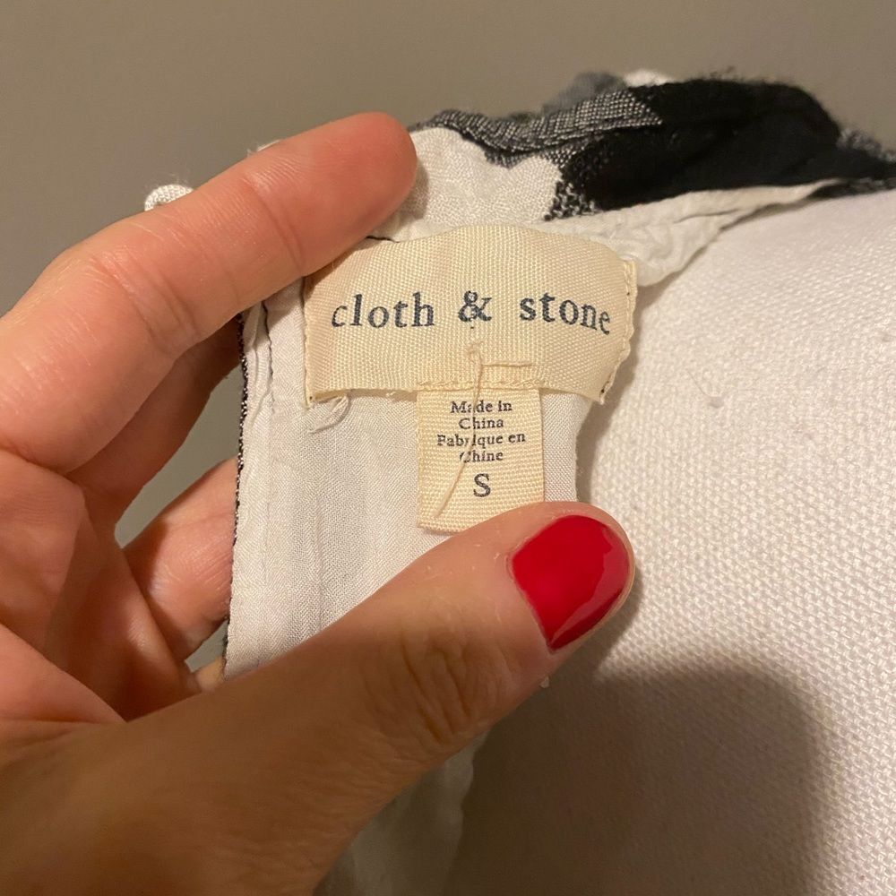 Anthropologie Cloth & Stone checkered gingham romper - Picture 6 of 15